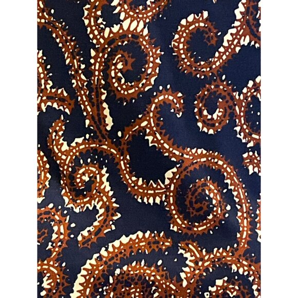 D-26. Tory Burch Silk Shift Dress Blue Small - Picture 5 of 6